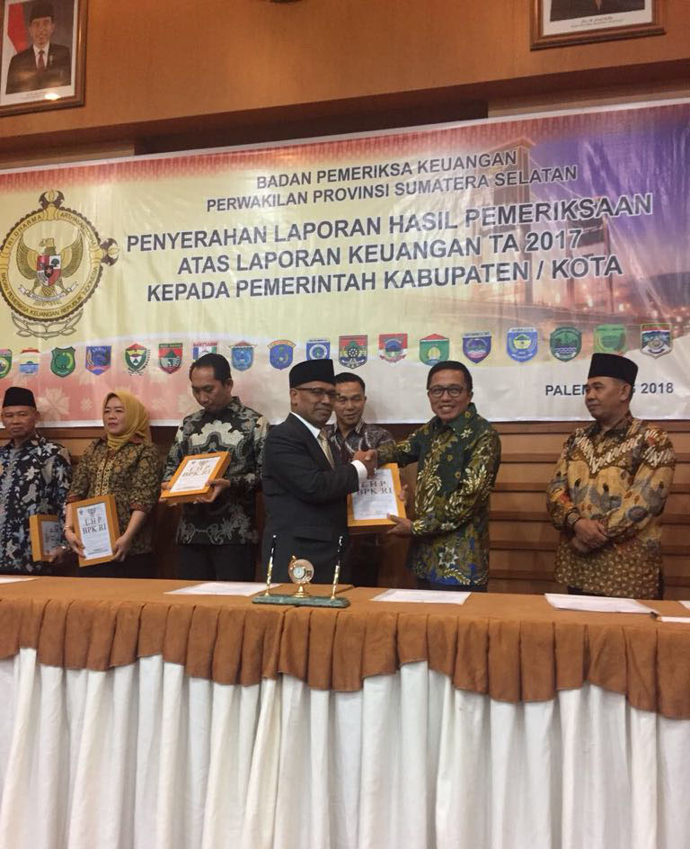 a1-6 Empat Lawang Terima Opini WTP BPKRI  2 Kali Berturut-turut
