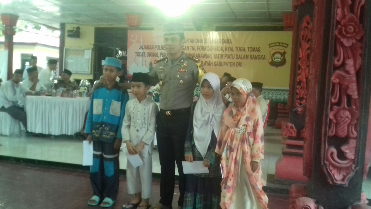 a1-7 Buka Puasa Bersama Polres OKI, Kapolres AKBP Ade Harianto SH MH: Mohon Dukungan Masyarakat Bende Seguguk