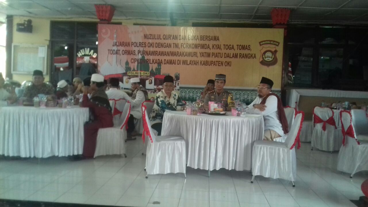 a2-8 Buka Puasa Bersama Polres OKI, Kapolres AKBP Ade Harianto SH MH: Mohon Dukungan Masyarakat Bende Seguguk