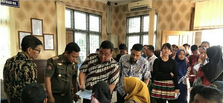 a1-6 Sidak Usai Cuti Lebaran, Sekda OKI, H. Husin, S. Pd, MM  Apresiasi ASN Pemkab OKI