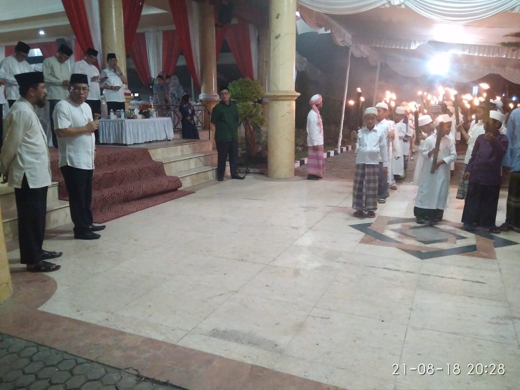 A2-1 Sambut Idul Adha 1439 Hijriah, Wabup OKI, HM Rifai,SE, Lepas Takbir Keliling