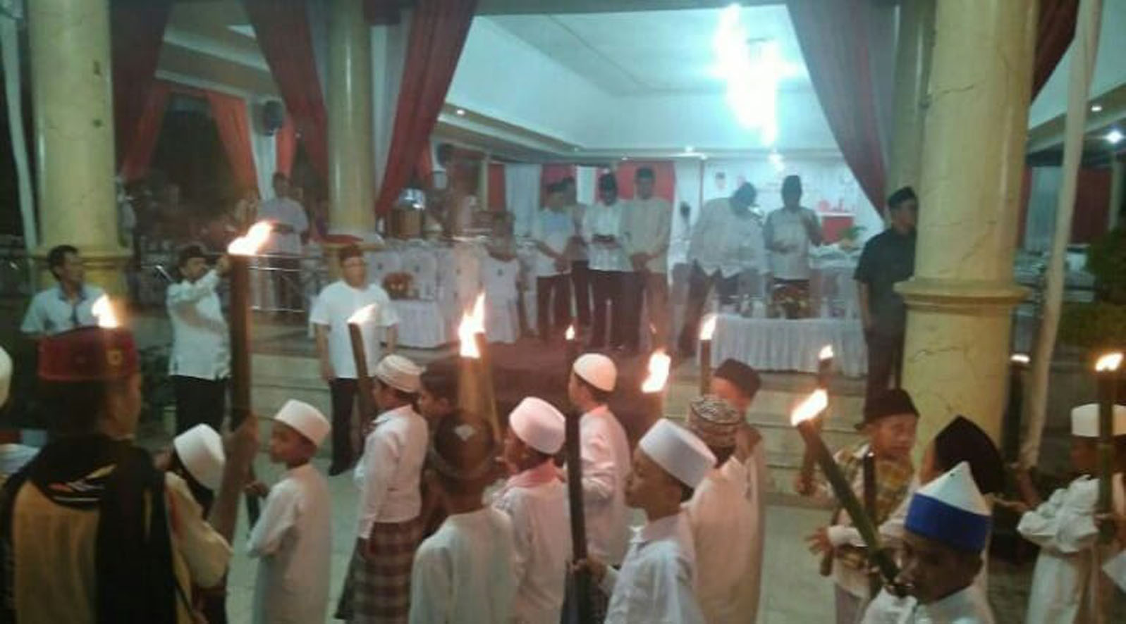 A3-1 Sambut Idul Adha 1439 Hijriah, Wabup OKI, HM Rifai,SE, Lepas Takbir Keliling