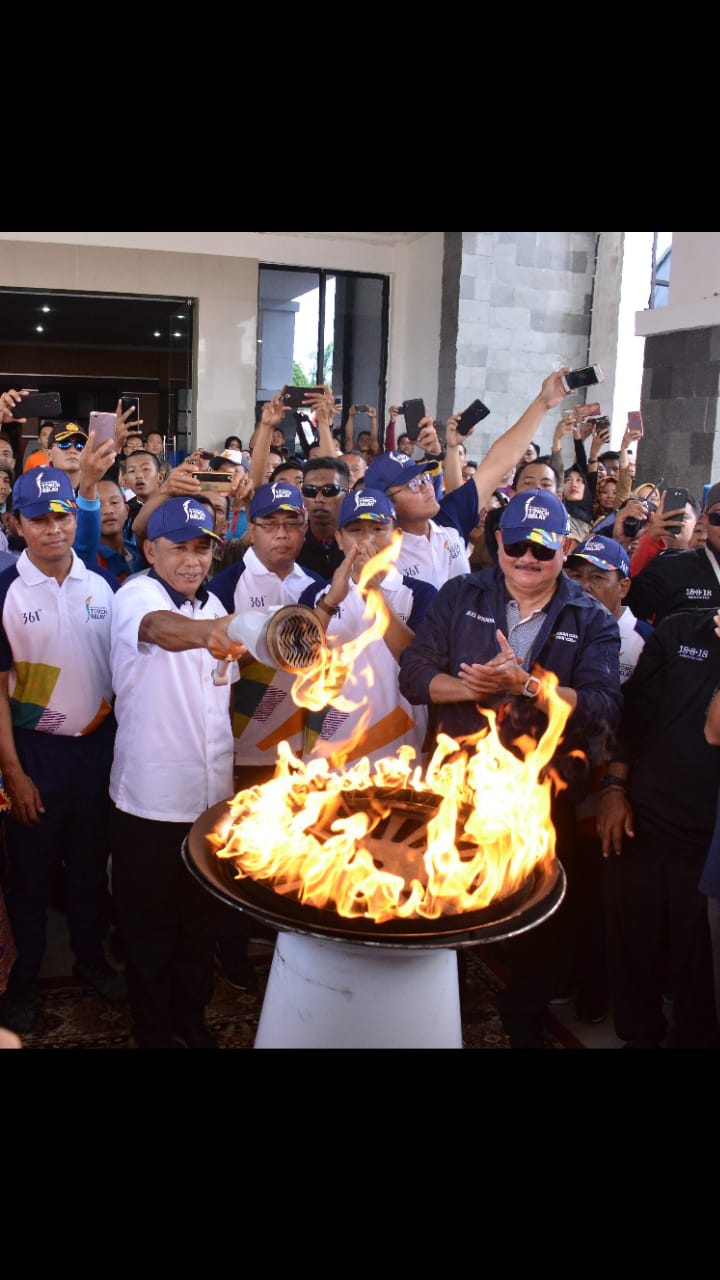 IMG-20180807-WA0010 Rakyat Bende Seguguk Sambut Obor Asian Games  Bupati Iskandar: Ayo Kita Sukseskan Asian Games 2018