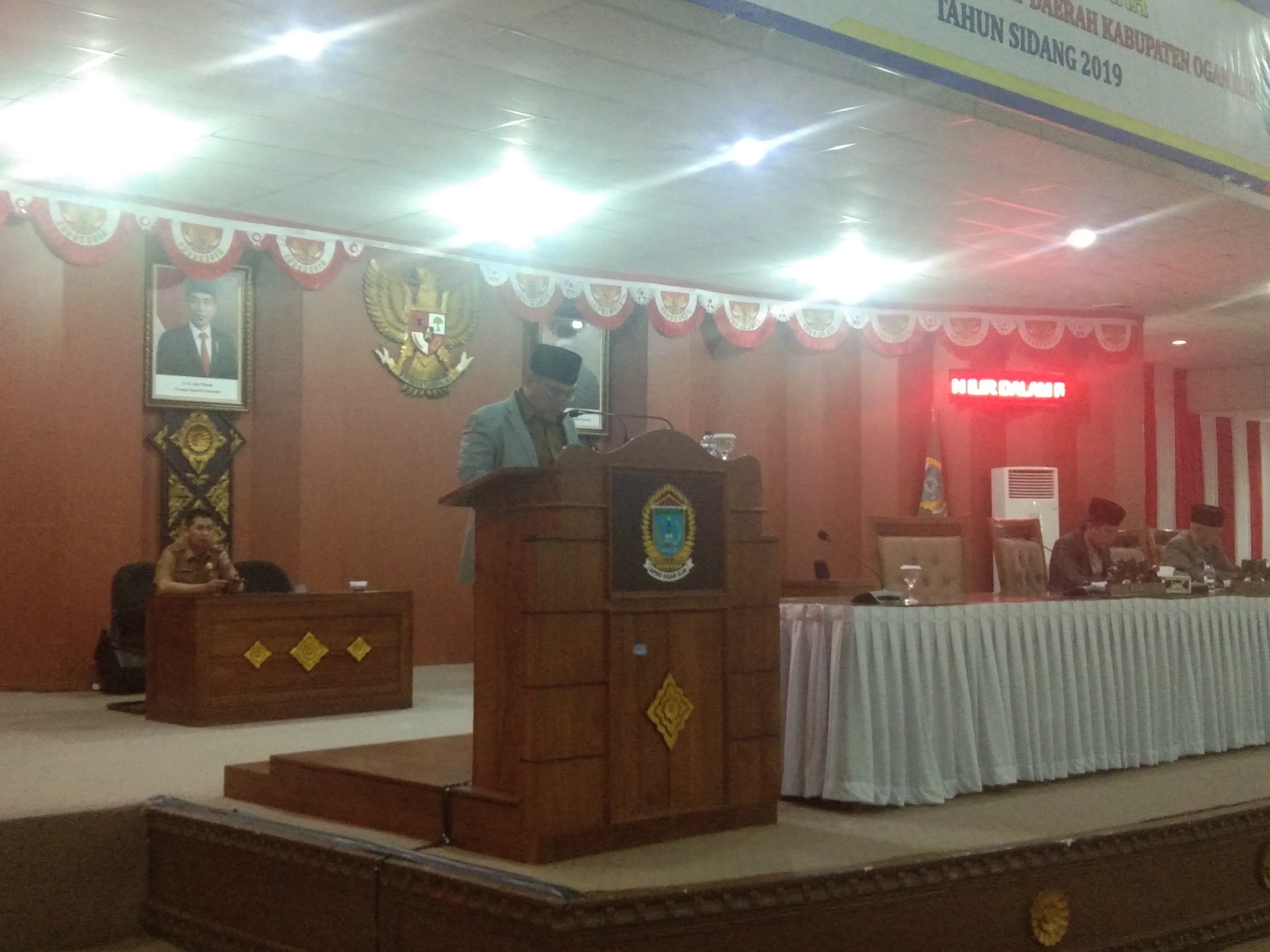a6x Rapat Paripurna DPRD OI, Bupati Bacakan Raperda RAPBD Tahun 2020