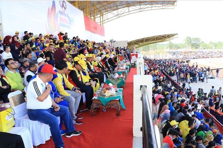 a2-2 Hadiri Porprov XVI, Bupati OI H.M. Ilyas Panji Alam Semangati Atlet