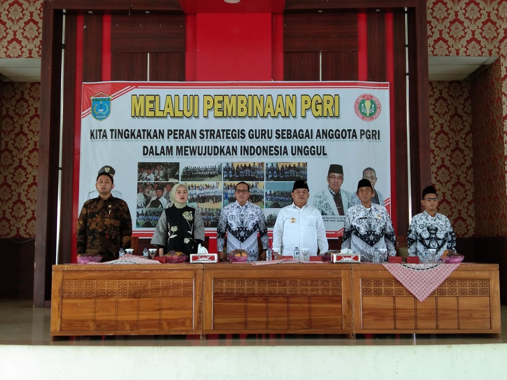 b2-3 Pembinaan PGRI se-Kabupaten Ogan Ilir, Bupati, H.M. Ilyas Panji  Alam: Guru Adalah Pahlawan tanpa Tanda Jasa