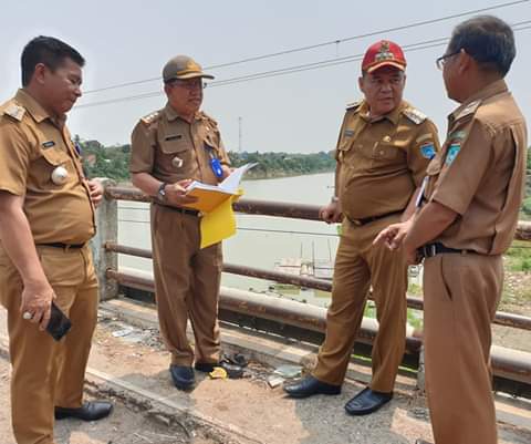 c1-3 Sidak Jembatan Tanjung Raja, Bupati OI: Akan Difungsikan Kembali
