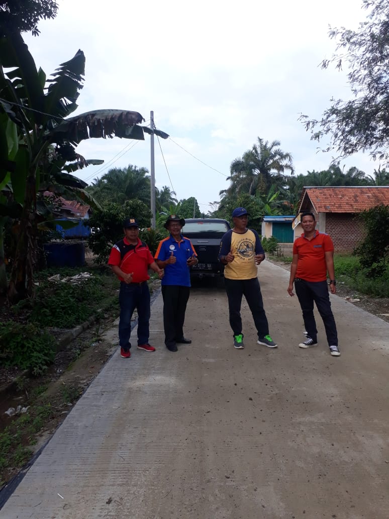 a3 Proyek Pembangunan Jalan Cor Beton Desa Sukamerindu Selesai Dikerjakan