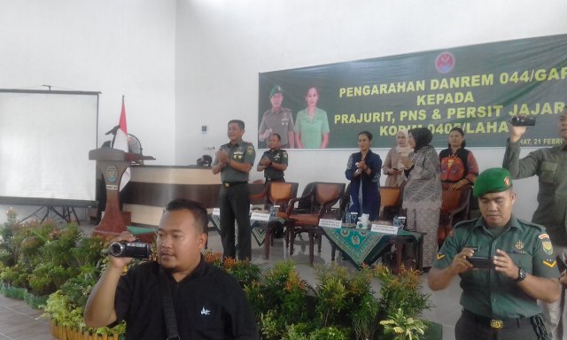 b5 Kunker Danrem 044/GAPO ke Markas Kodim 0405 Lahat
