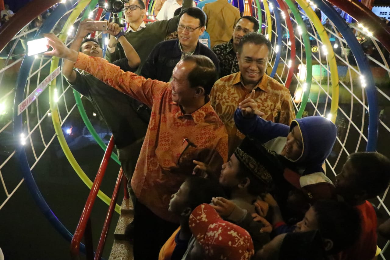 z1 Walikota Palembang Resmikan Jembatan “Selfi” Sungai Bendung