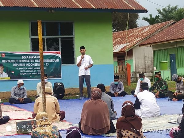 D4 Sambut HUT RI ke 75, Kecamatan Babat Supat Gelar Do’a Bersama
