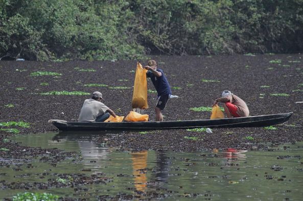 E2-5 Berdayakan Masyarakat Terdampak COVID-19 Bersih-bersih Wisata Air
