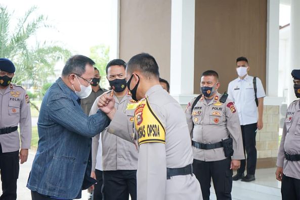 T1 Pemkab Muba Perkuat Hubungan Dengan Satuan Brimob Polda Sumsel