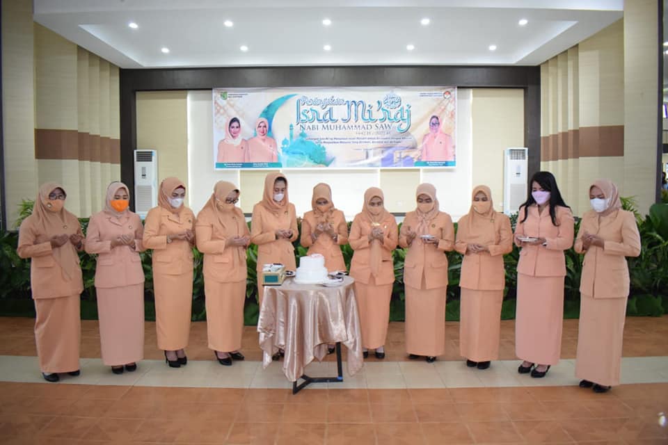 a5 DWP Muba Peringati Isra Miraj, Ingatkan Anggota Pertahankan Prestasi