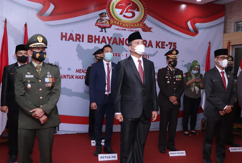 B1-4 HUT Bhayangkara ke-75, Wabup Muba : Semoga Polres Muba Terus Jaya