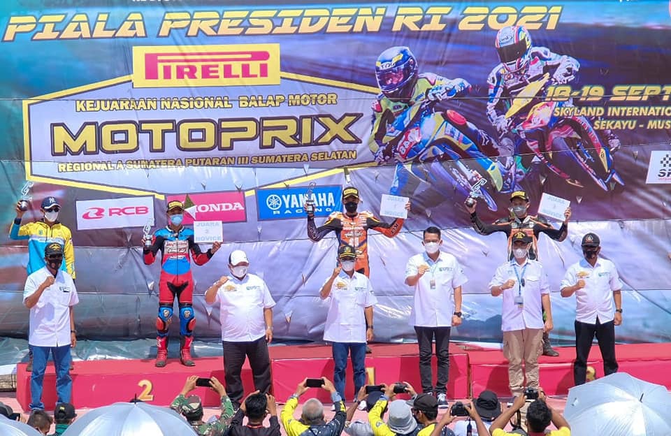 D5 Pembalap PPLPD Muba Raih Juara Motoprix Piala Presiden RI