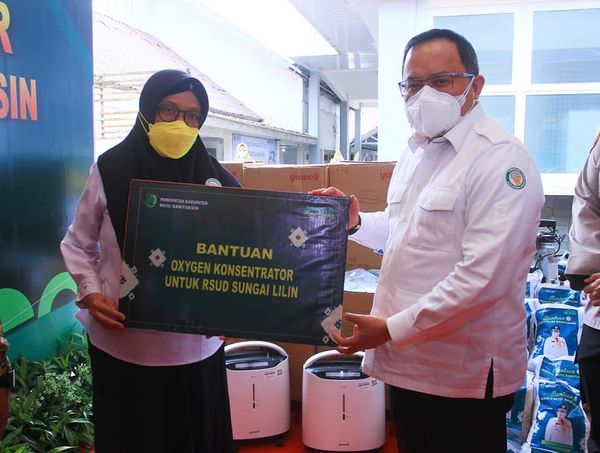 A4-1 DRA Bagikan Oxigen Konsentrator Serta Resmikan Bank Darah RSUD Sungai Lilin