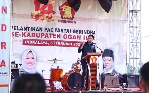A2 Hadiri Pelantikan Pengurus PAC Gerindra, Bupati OI, Panca Wijaya Akbar, SH: Semoga Bisa Selalu Bersinergi