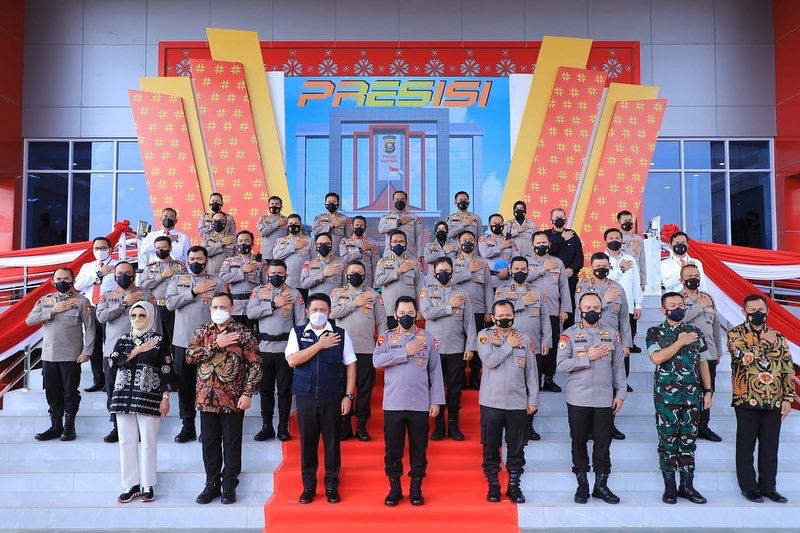 B2 Kapolri  Puji Kegigihan Gubernur Herman Deru Wujudkan  Berdirinya Gedung  Utama Presisi Polda Sumsel 