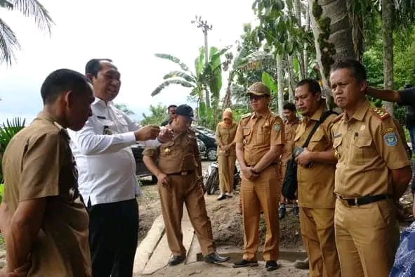 A2-4 Jembatan Gantung Desa Sukaraja II Ambruk, Pemkab OKU Selatan Segera Bangun Jembatan Baru