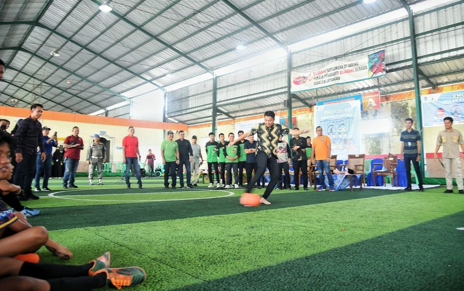 B1 Buka Futsal KMOI CUP VI, Bupati Ogan Ilir Panca Wijaya Akbar SH Support Penuh