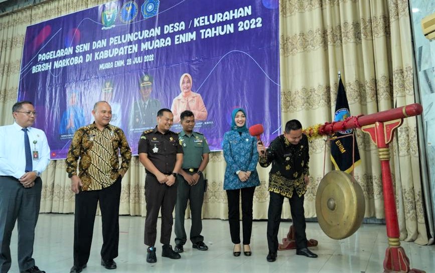 A3 Kampanyekan Gerakan Perangi Narkoba, Pj. Bupati Muara Enim Launching Desa / Kelurahan "Bersinar"