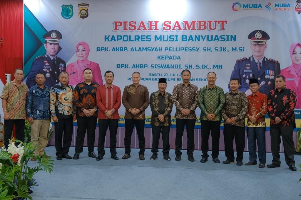 E1-3 Pisah Sambut Kapolres Musi Banyuasin, Ini Pesan Pj Bupati Muba