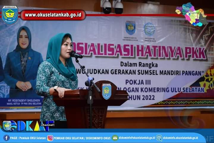 j1 Tingkatkan Kesejahteraan Keluarga, TP PKK OKU Selatan Sosialisasi Program Hatinya PKK