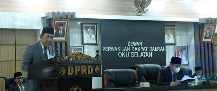 n1 Bupati OKU Selatan Sampaikan Nota Pengantar Raperda Pertanggungjawaban Pelaksanaan APBD Tahun Anggaran 2021