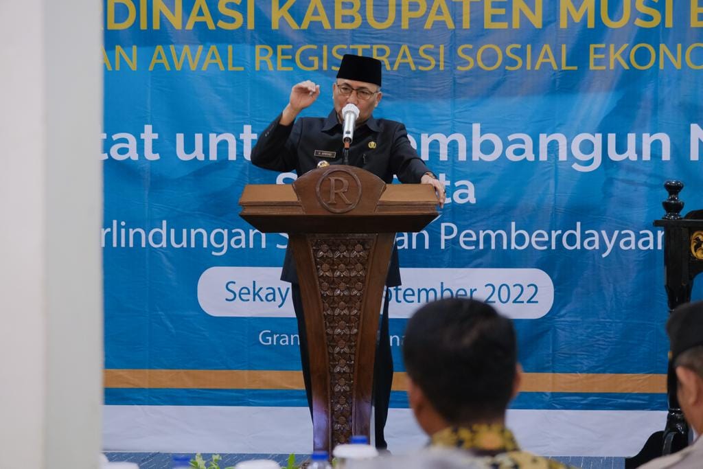 A3-3 Wujudkan Indonesia Satu Data, Pj Bupati Muba Ajak Semua Elemen Masyarakat Sukseskan Regsosek 2022