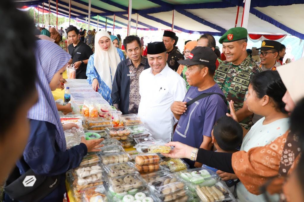 A6-4 Pemkab Muba Fasilitasi Pelaku UMKM Jualan di Pasar Bedug