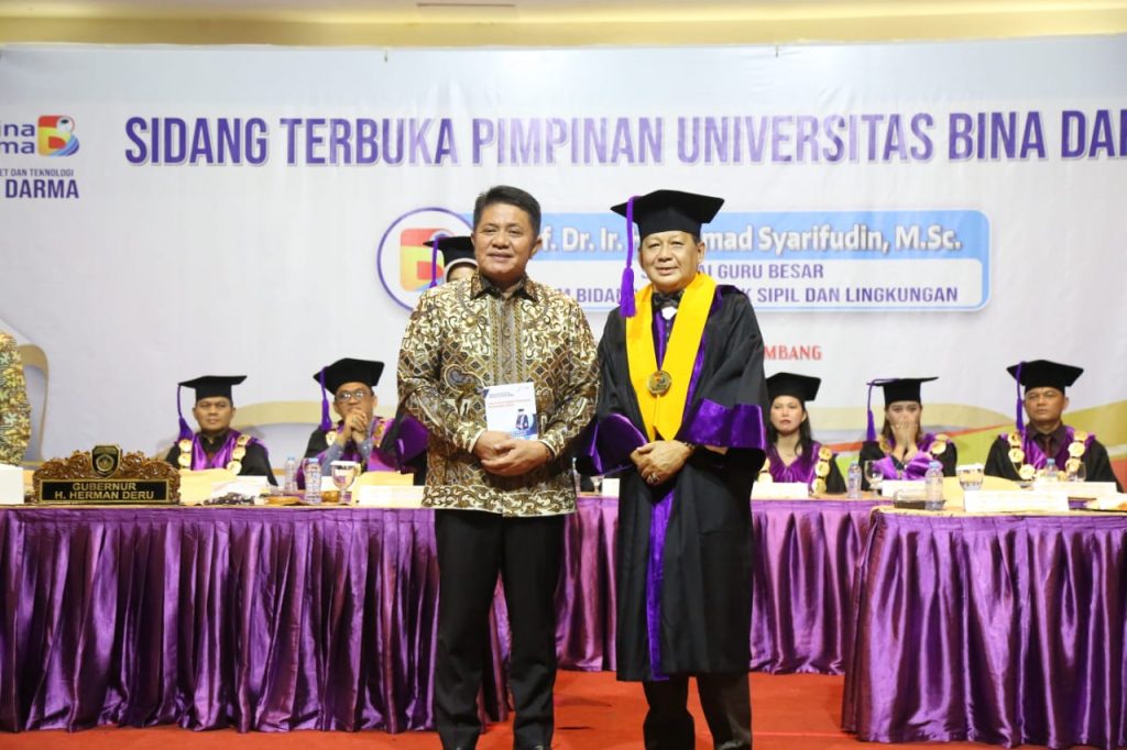 a1-14-1024x682 Herman Deru : Orasi Ilmiah Prof Dr. Ir. H. Achmad Syarifudin, M.Sc Dapat Menjadi Navigasi Pengolaan Sistem Drainase di Daerah