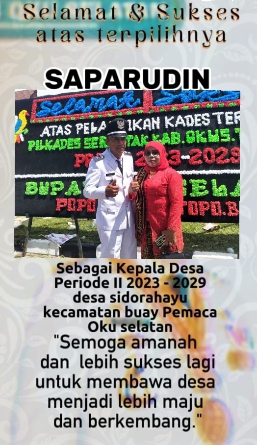 a2-7 Dilantik, Kades Sidorahayu Siap Wujudkan Visi-dan Misi