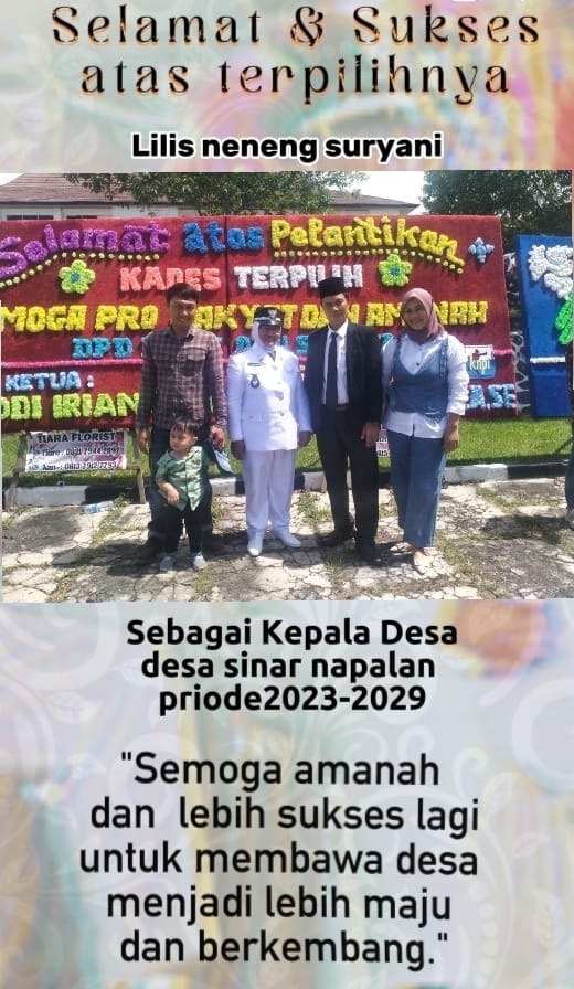 b3-1 Lilis Neneng Suryani, Kades Sinar Napalan Ajak Masyarakat Bersatu Bangun Desa