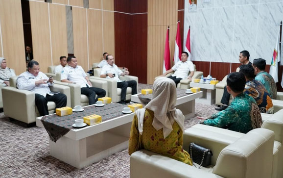 a1-11 Bupati Panca Sambut Baik Audiensi Bank BJB Kantor Cabang Palembang