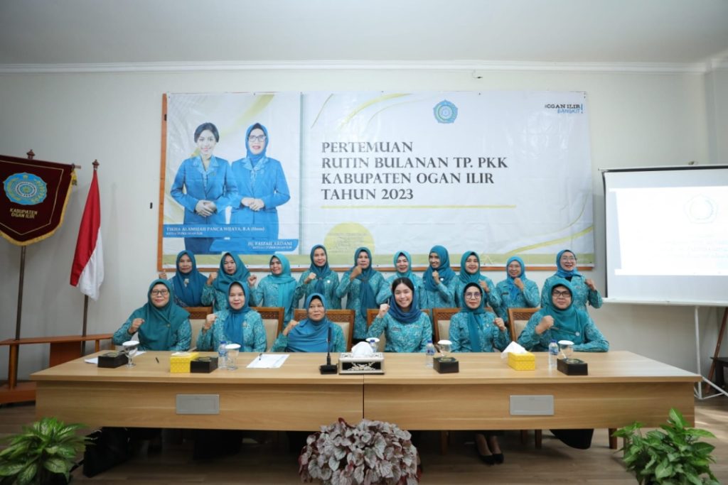 a3-1-1024x683 Ketua TP PKK OI,Tikha Alamsjah Panca Wijaya Membuka Pertemuan Rutin TP-PKK Ogan Ilir dengan TP-PKK Kecamatan