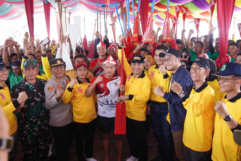 IMG-20230820-WA0079 Peserta Lomba Bidar HUT RI ke-78 di Muba Perebutkan Sebuah Mobil