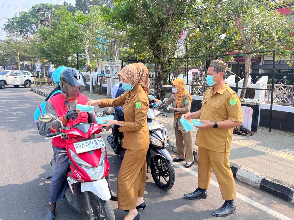 IMG-20230919-WA0055 Hindari Udara tak Sehat, Dinkes Muba Imbau Warga Gunakan Masker