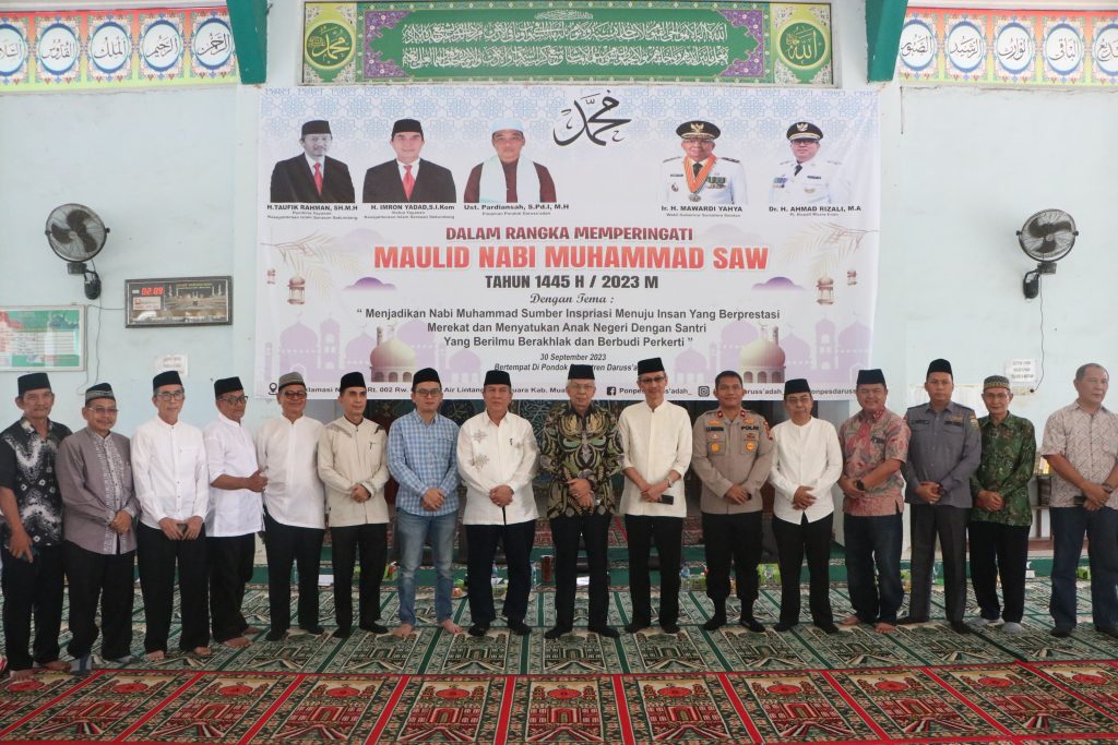 a5-1024x683 Pj Bupati Rizali Dampingi Wagub Sumsel Peringati Maulid Nabi Muhammad SAW 1445 H di Ponpes Daruss'adah