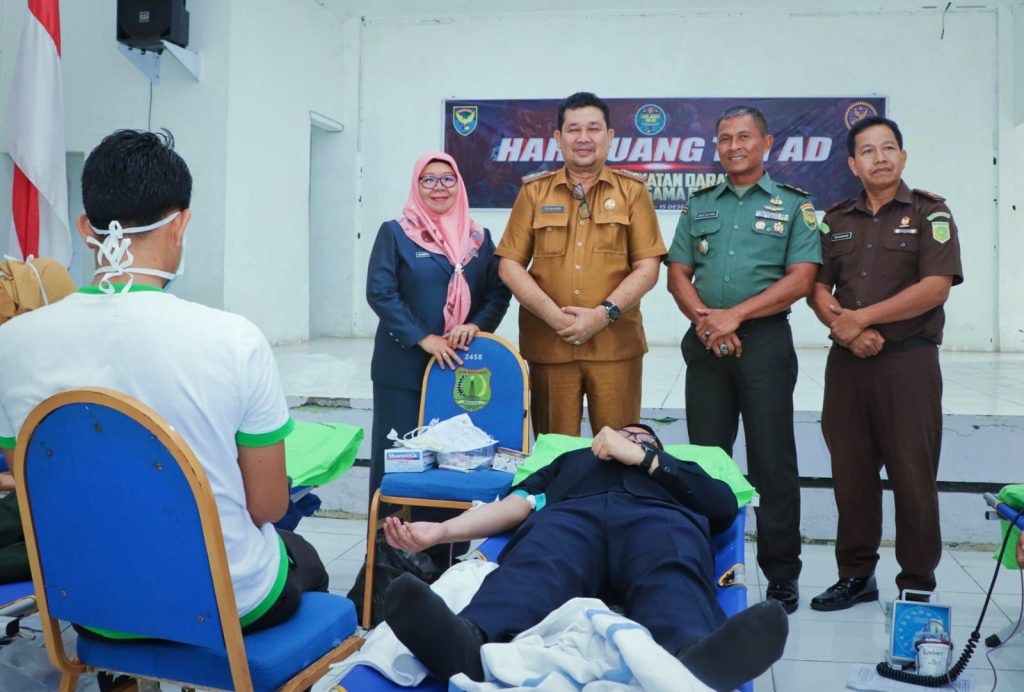 IMG-20231212-WA0029-1024x692 Sambut Hari Juang TNI-AD Ke-78, Kodim 0401/Muba Gelar Baksos Donor Darah