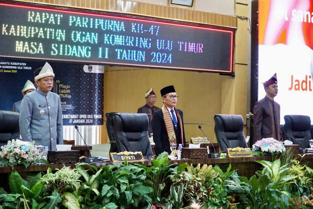 IMG-20240117-WA0073 Paripurna HUT ke-20 Tahun OKU Timur Berlangsung Khidmat