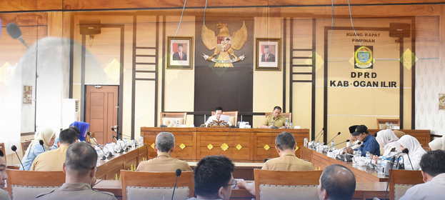 B1-5 Badan Musyawarah DPRD Kabupaten Ogan Ilir Gelar Rapat Bersama Mitra Kerja