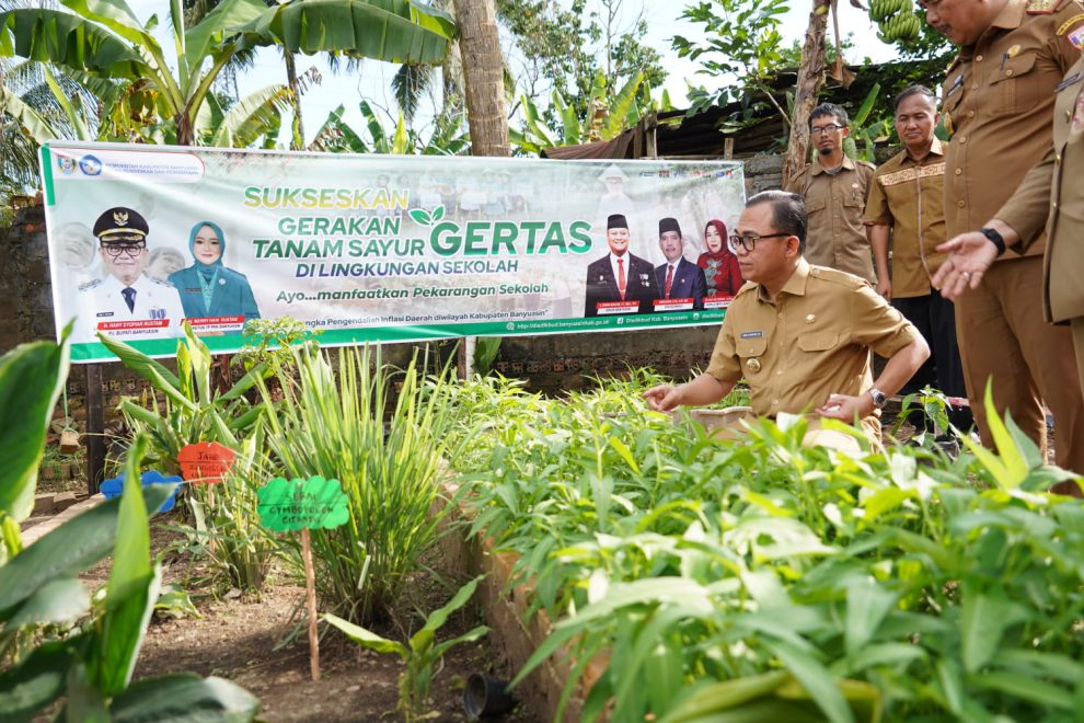 d5 Pj. Bupati Banyuasin Launching Gertas di SMPN II Banyuasin III