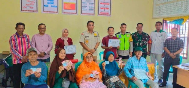 b2-3 BLT DD tahun 2024 Desa Tangsi Agung Dibagikan