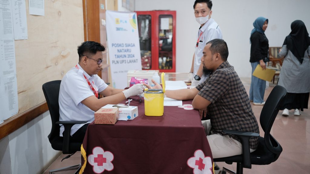 E1-1024x576 Hari Kanker Sedunia dan Bulan K3 Nasional, PLN UP3 Lahat Gelar Aksi Donor Darah