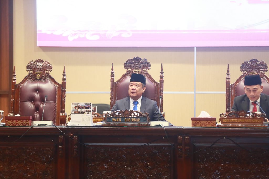 A1-1024x683 Wagub Cik Ujang Jawab Pandangan Fraksi DPRD Sumsel Soal Raperda APBD 2024