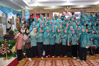 c2-2 Ketua TP PKK Kota Lubuk Linggau Hadiri Pengajian Rutin PKK Provinsi Sumsel di Griya Agung Palembang