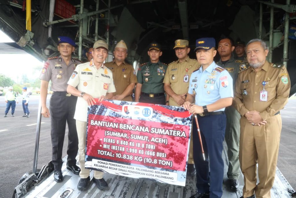 d2-5-1024x683 Sumsel Kembali Berangkatkan Bantuan Kemanusiaan dengan Pesawat Hercules