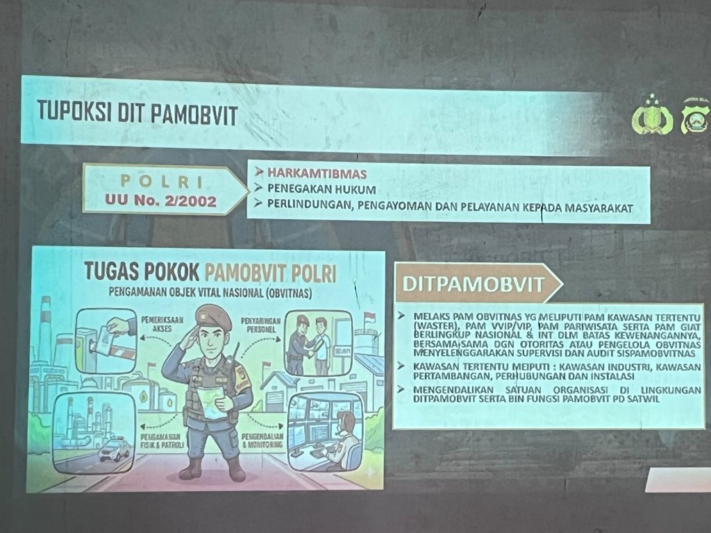 1001685138-1024x768 Pamobvit Polda Sumsel Tanamkan Kesadaran Pengamanan Objek Vital kepada Calon Tenaga Kerja Lokal