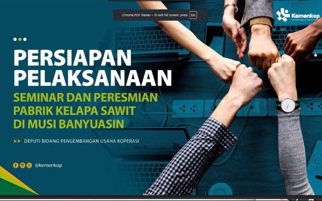 1001708608-1024x640 Muba Bersiap Sambut Presiden, Peresmian Pabrik KUD Sejahtera Jadi Sorotan Nasional